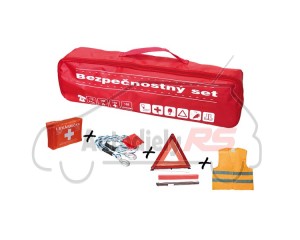 Bezpečnostný set, taška červená