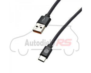 Kábel USB/C kábel čierny 1,5m 3A