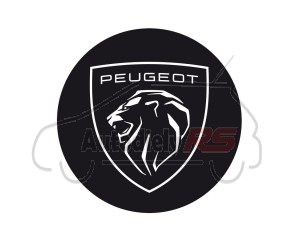 Samolepka Peugeot 4ks disky 55mm new logo